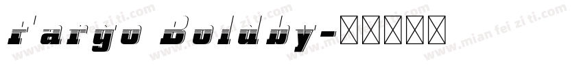 Fargo Boldby字体转换
